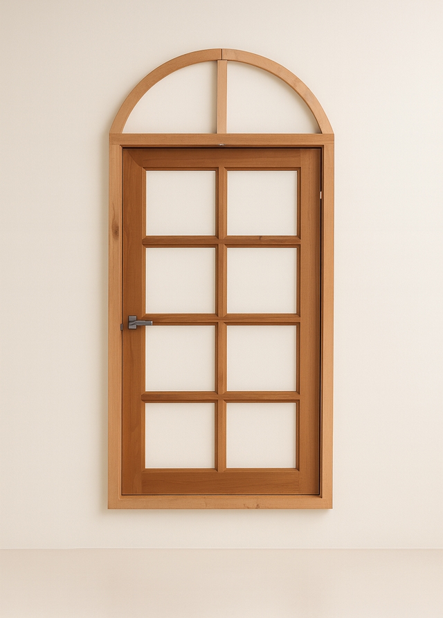 Vitro Capela de Madeira Quadriculado em Arco