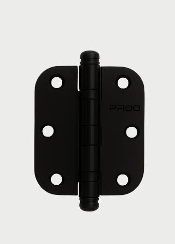 Dobradiça Canto Arredondado Preta