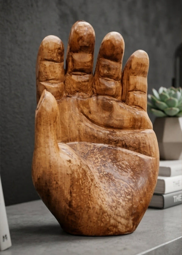 Escultura de Madeira Hand