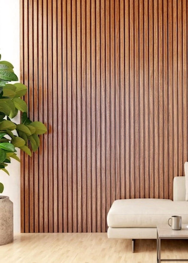 Painel Ripado de Madeira Cumaru