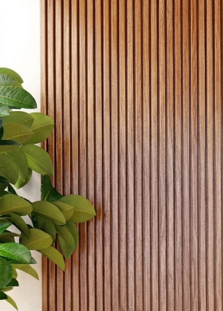 Painel Ripado de Madeira Cumaru
