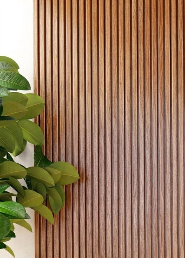 Painel Ripado de Madeira Cumaru