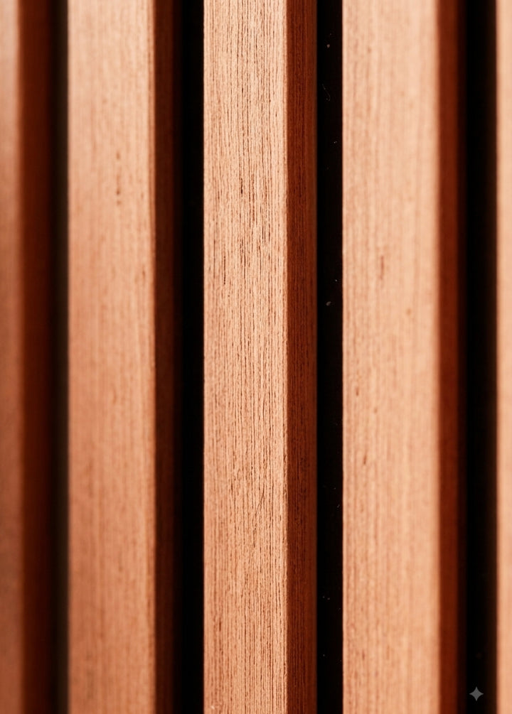Painel Ripado de Madeira Tauari