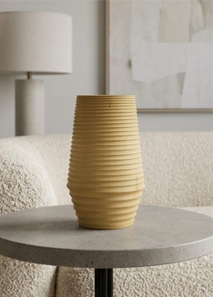 Vaso de Madeira Colmeia