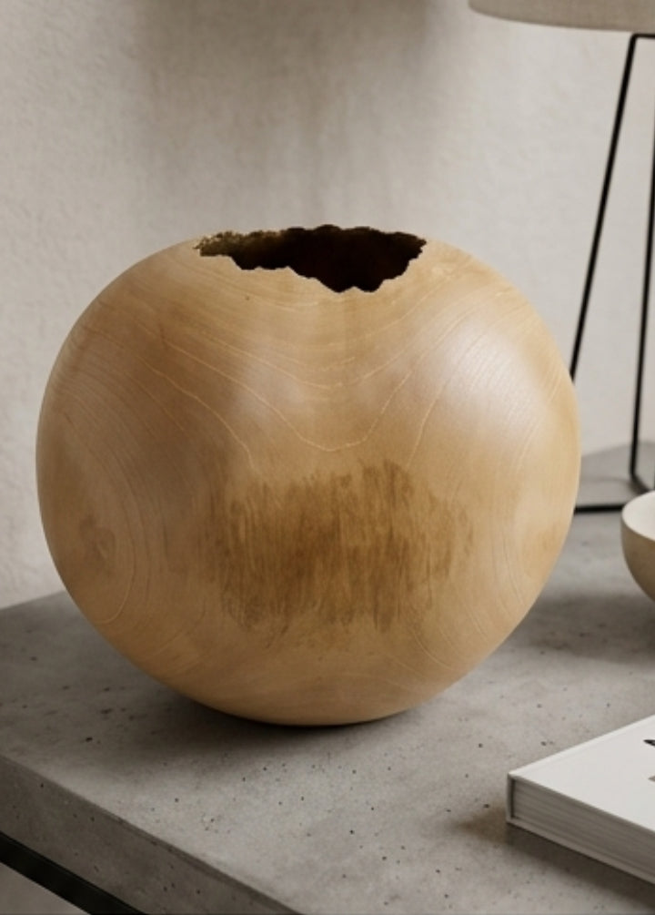 Vaso de Madeira Lua