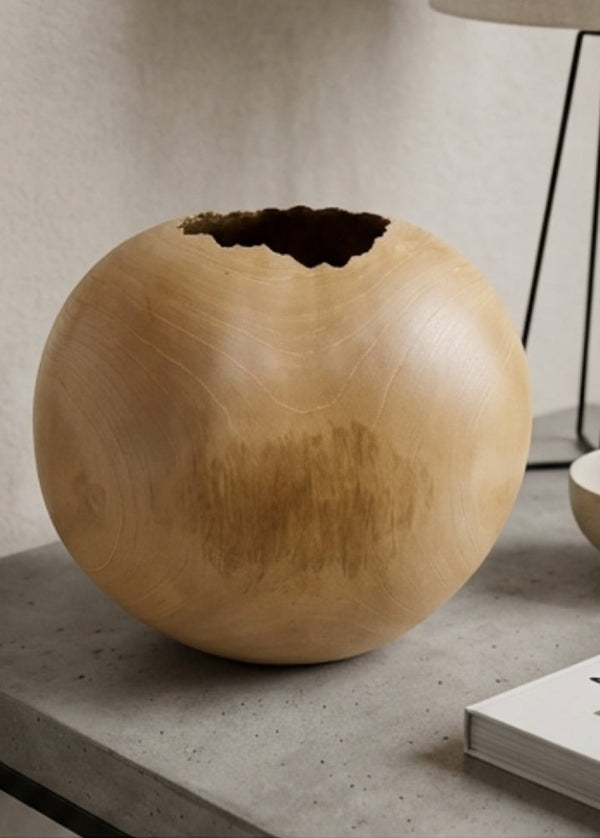 Vaso de Madeira Lua