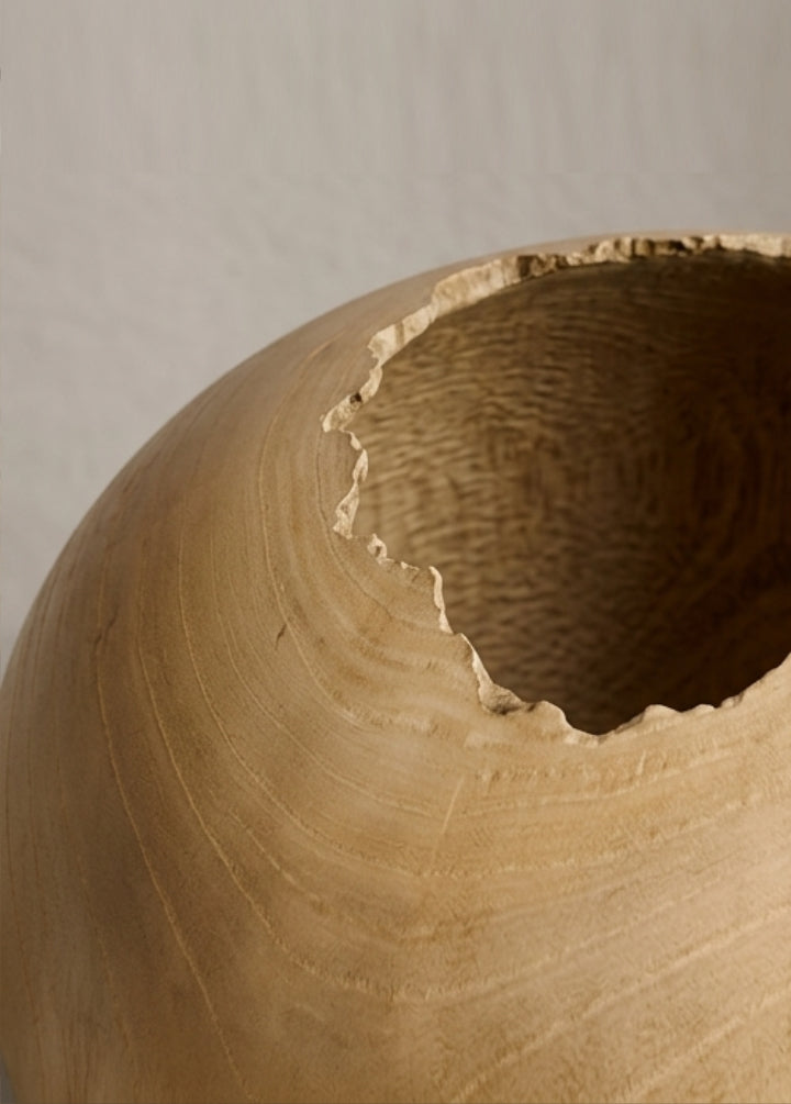 Vaso de Madeira Lua