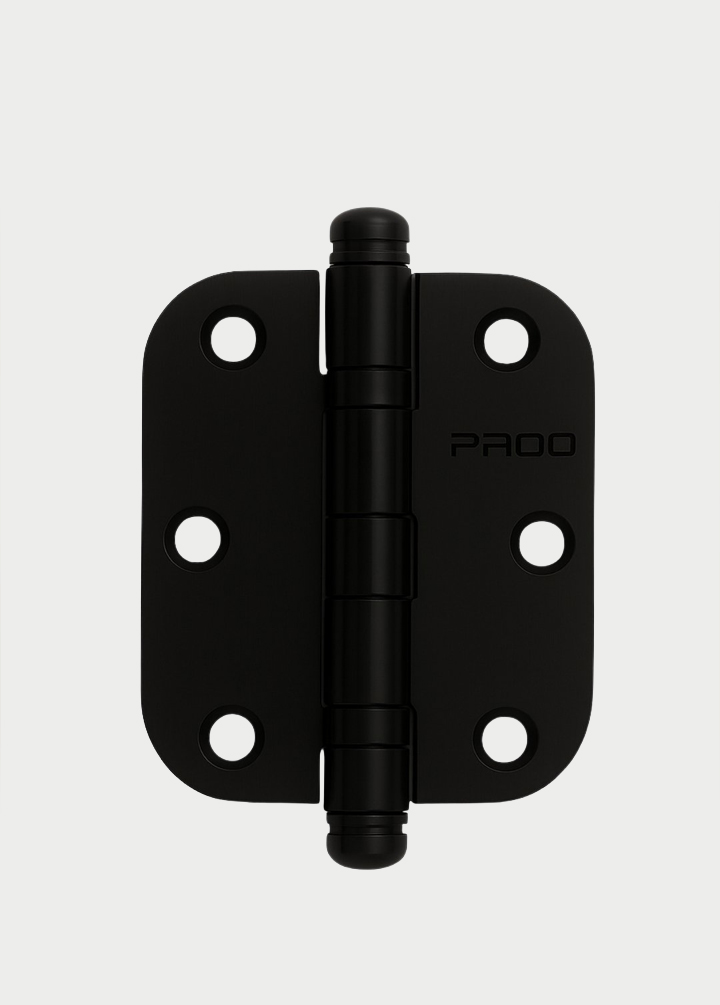 Dobradica Canto Arredondado Preto