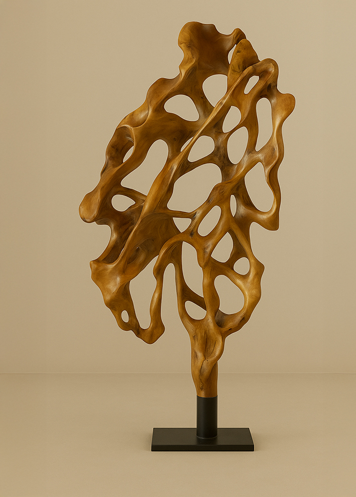 Escultura de Madeira Abstrata REF23