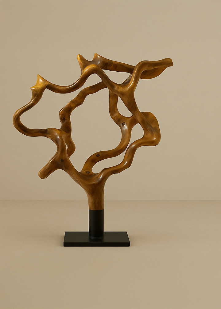 Escultura de Madeira Abstrata REF29