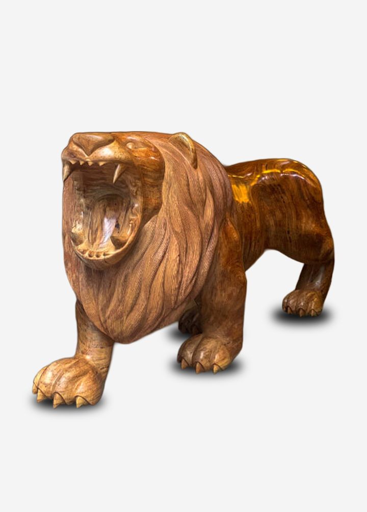 Escultura de Madeira Leão X