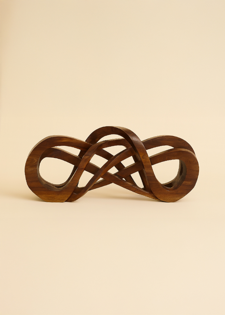 Escultura de Madeira Infinity