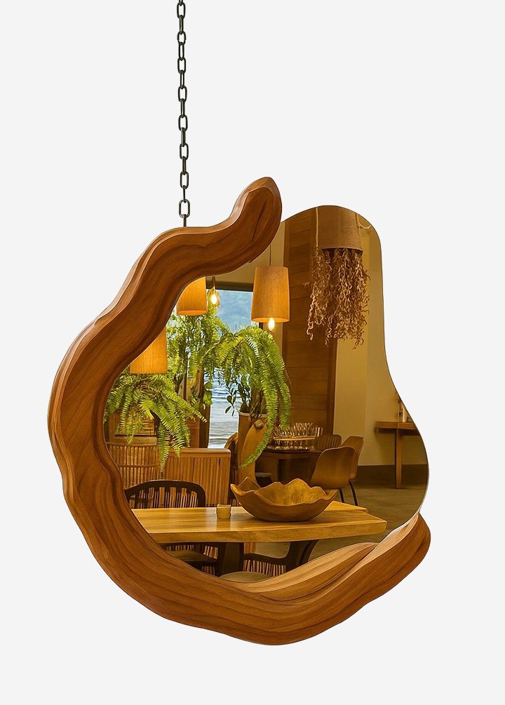 Espelho de Madeira Aether