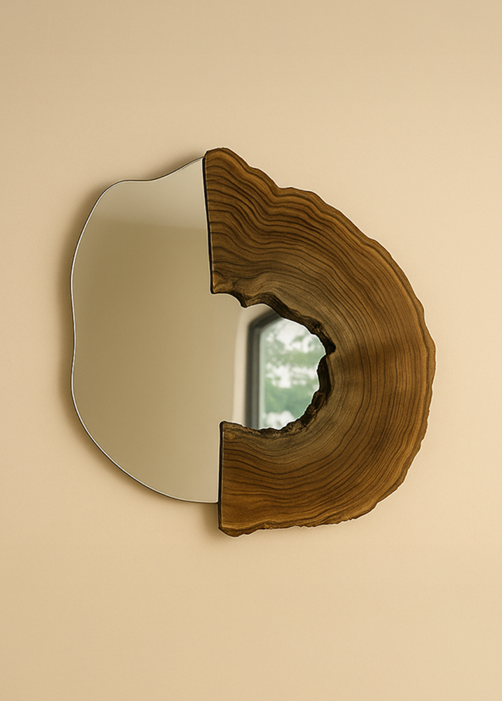 Espelho de Madeira Galaxy