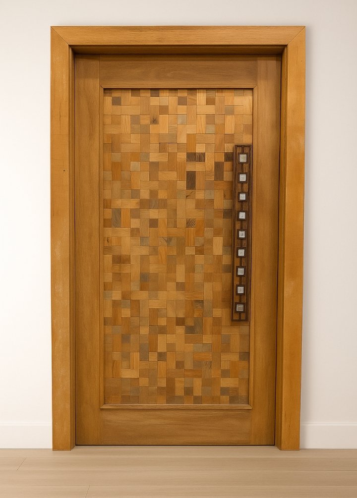 Porta Pivotante de Madeira Petra