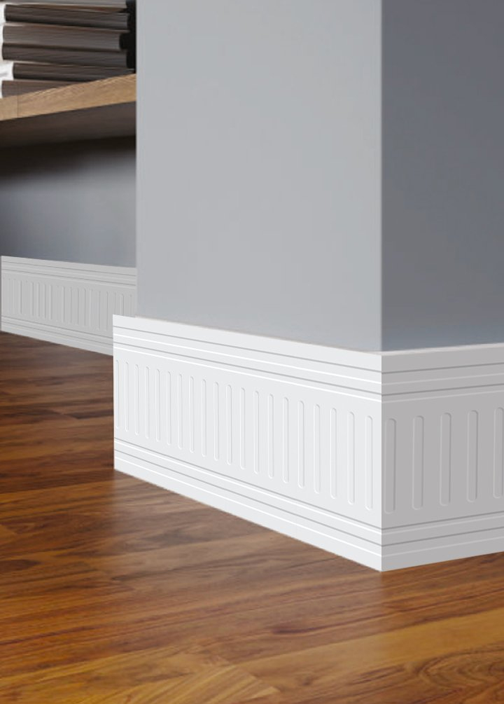 Rodapé Branco Poliestireno R31
