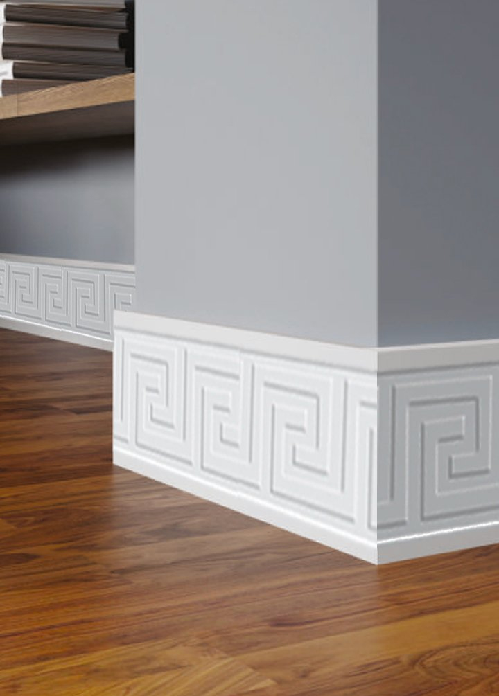 Rodapé Branco Poliestireno Versalles