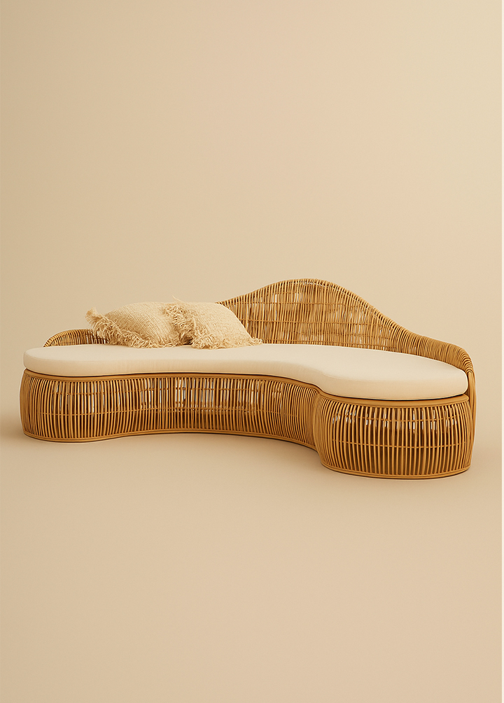 Sofá de Madeira Bambu