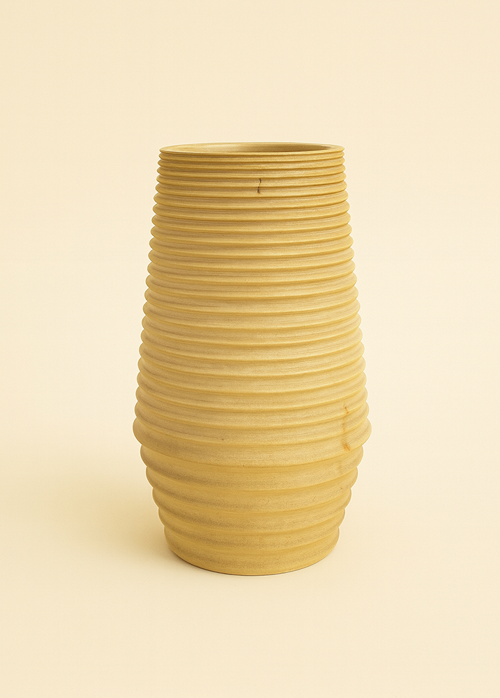 Vaso de Madeira Colmeia