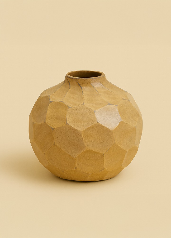 Vaso de Madeira Prisma