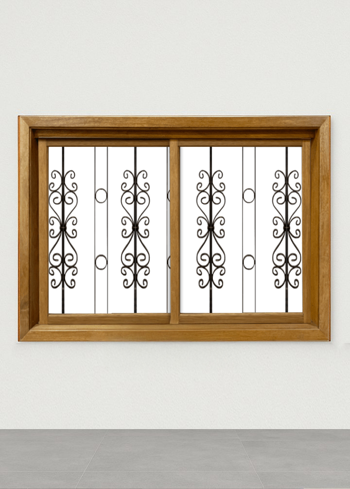 Vitro de Correr Panoramico com Grade