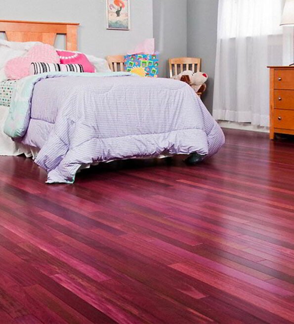 piso purple pronto de madeira