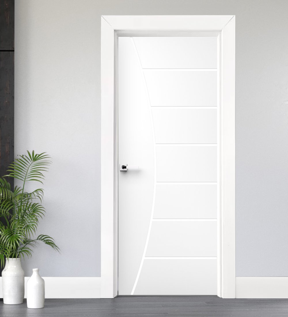 porta branca belissima de madeira