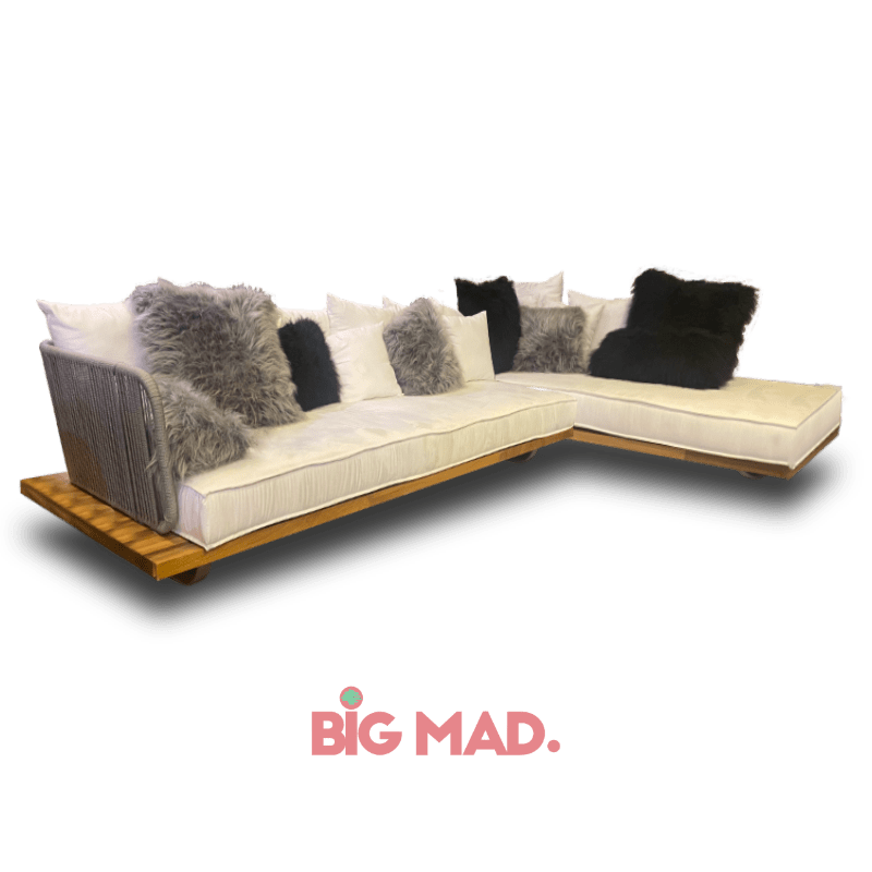 Sofa de Madeira em L