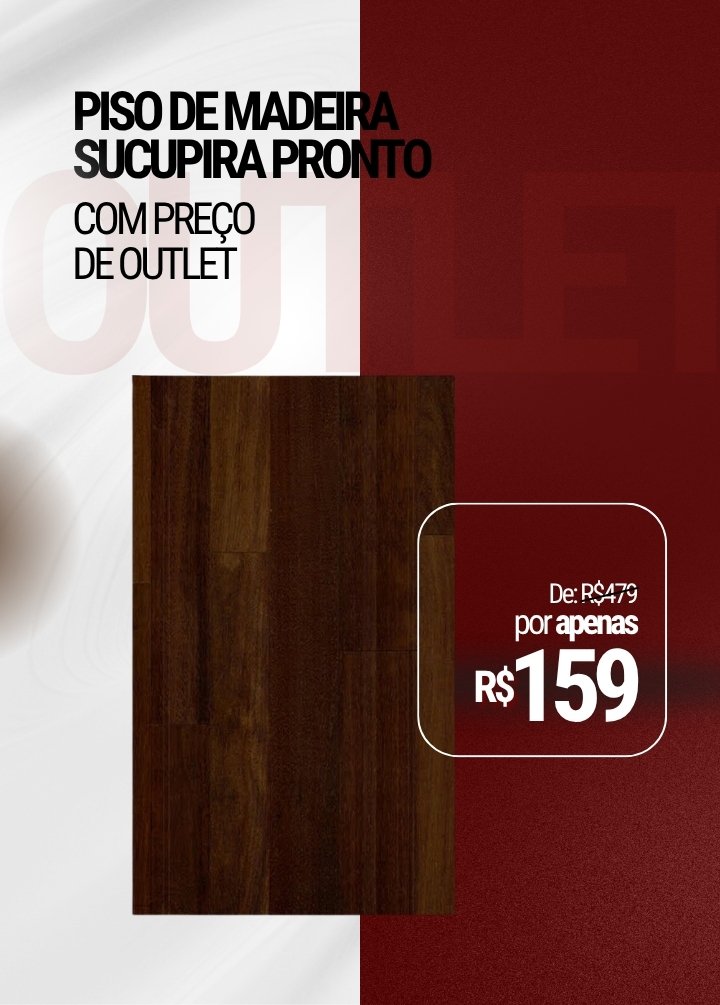 Piso de Madeira Sucupira Pronto