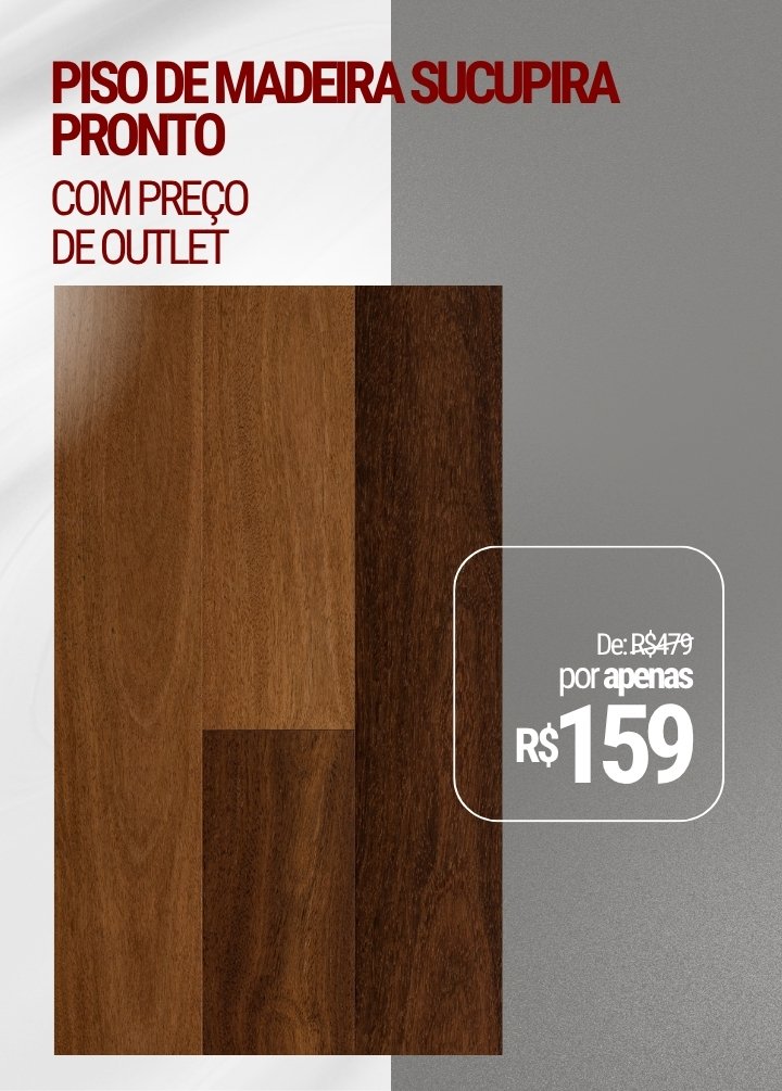 Piso de Madeira Sucupira Pronto