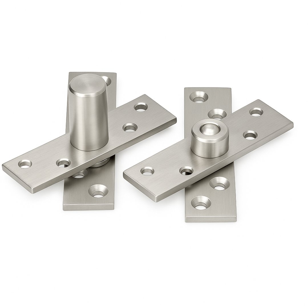 Dobradiça Pino Pivotante Inox Escovado